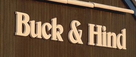 The Buck and Hind pub sign