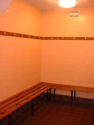 School gym interiors - the changing rooms